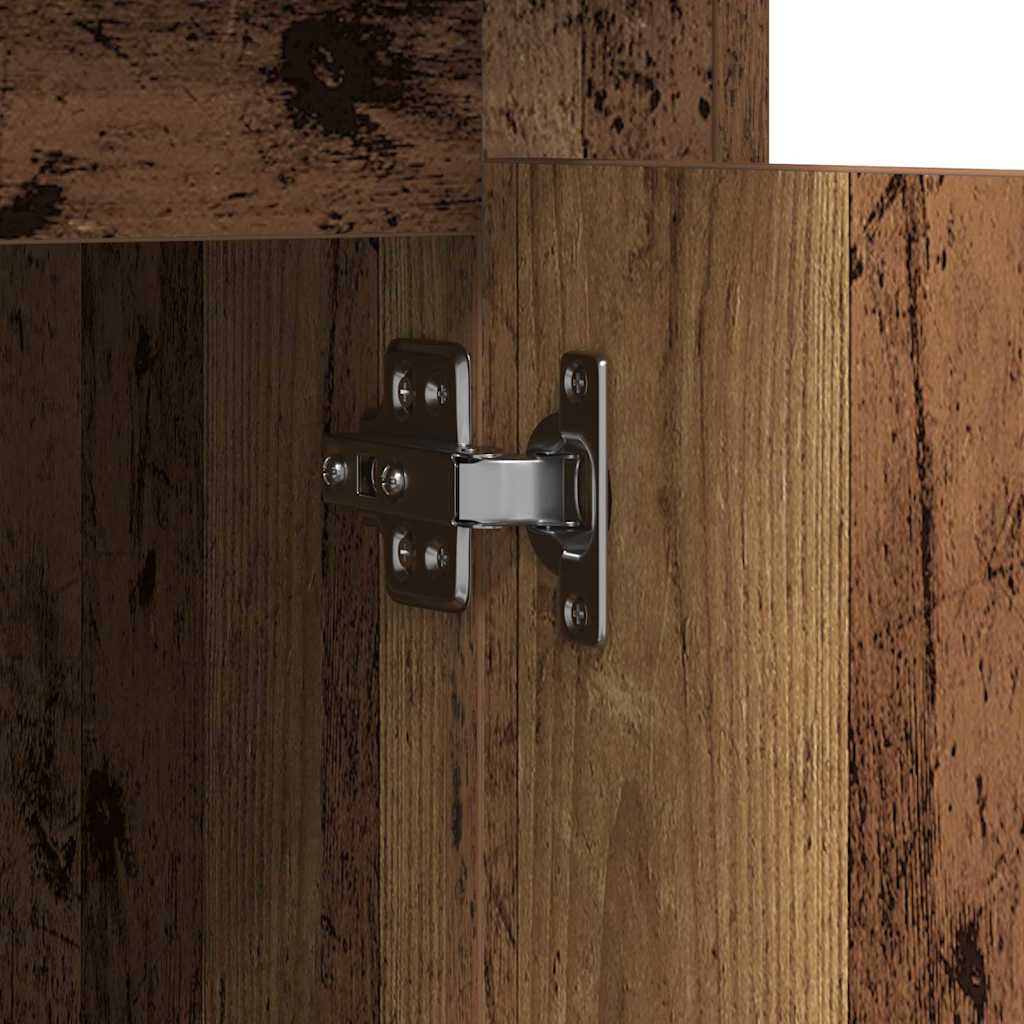 Schreibtisch mit Tür Altholz 50 x 115 x 75 cm Holzwerkstoff