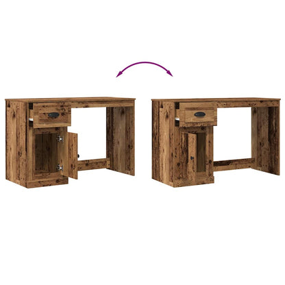 Schreibtisch mit Tür Altholz 50 x 115 x 75 cm Holzwerkstoff
