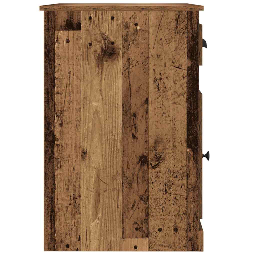 Schreibtisch mit Tür Altholz 50 x 115 x 75 cm Holzwerkstoff