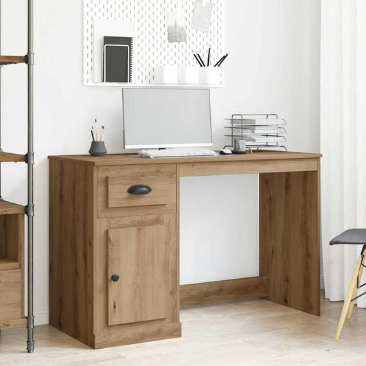 Schreibtisch Eiche handwerklich 50 x 115 x 75 cm Holzwerkstoff