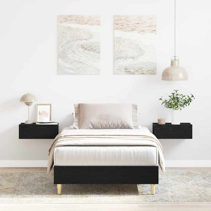 Bettgestell Schwarze Eiche 100 x 200 cm Holzwerkstoff
