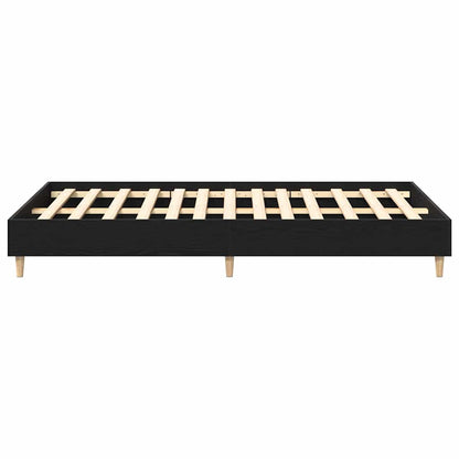 Bettgestell Schwarze Eiche 140 x 190 cm Holzwerkstoff