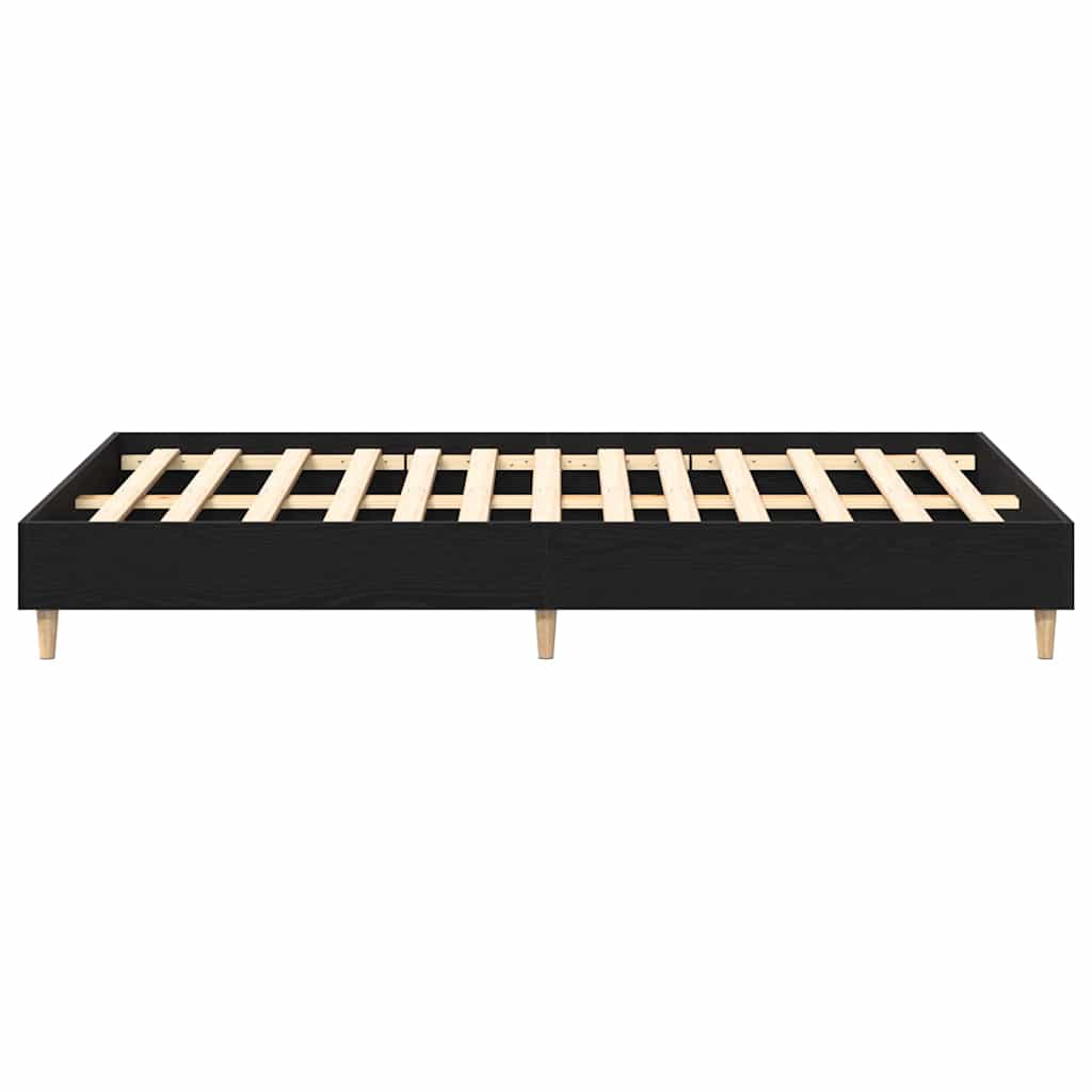 Bettgestell Schwarze Eiche 135 x 190 cm Holzwerkstoff