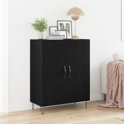 Sideboard Schwarze Eiche 69.5 x 34 x 90 cm Holzwerkstoff