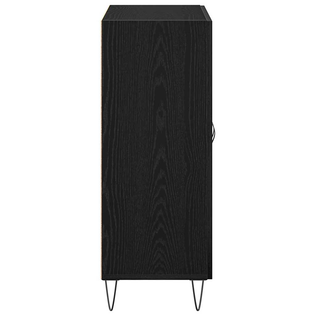 Sideboard Schwarze Eiche 69.5 x 34 x 90 cm Holzwerkstoff