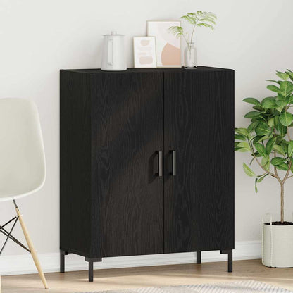 Sideboard Schwarze Eiche 69.5 x 34 x 90 cm Holzwerkstoff