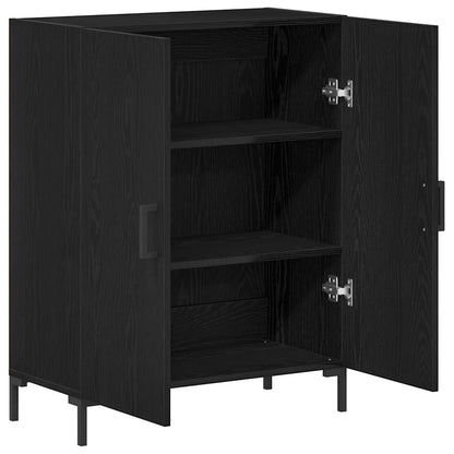 Sideboard Schwarze Eiche 69.5 x 34 x 90 cm Holzwerkstoff