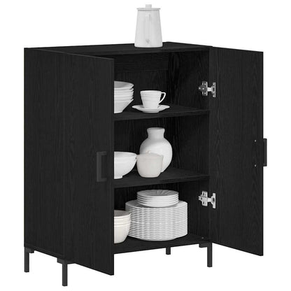 Sideboard Schwarze Eiche 69.5 x 34 x 90 cm Holzwerkstoff