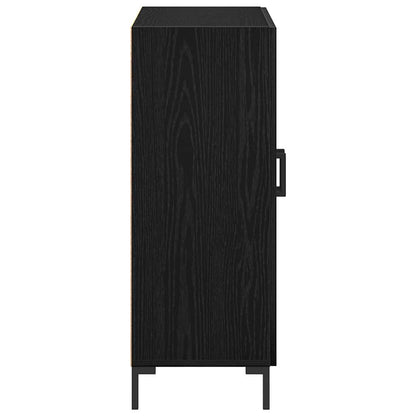 Sideboard Schwarze Eiche 69.5 x 34 x 90 cm Holzwerkstoff