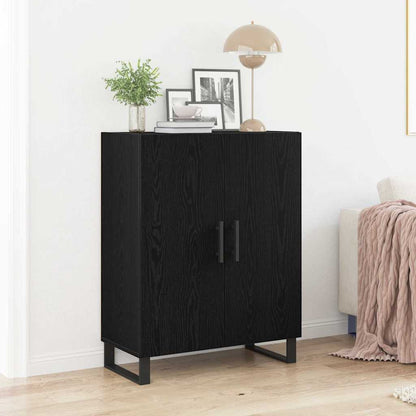 Sideboard Schwarze Eiche 69.5 x 34 x 90 cm Holzwerkstoff