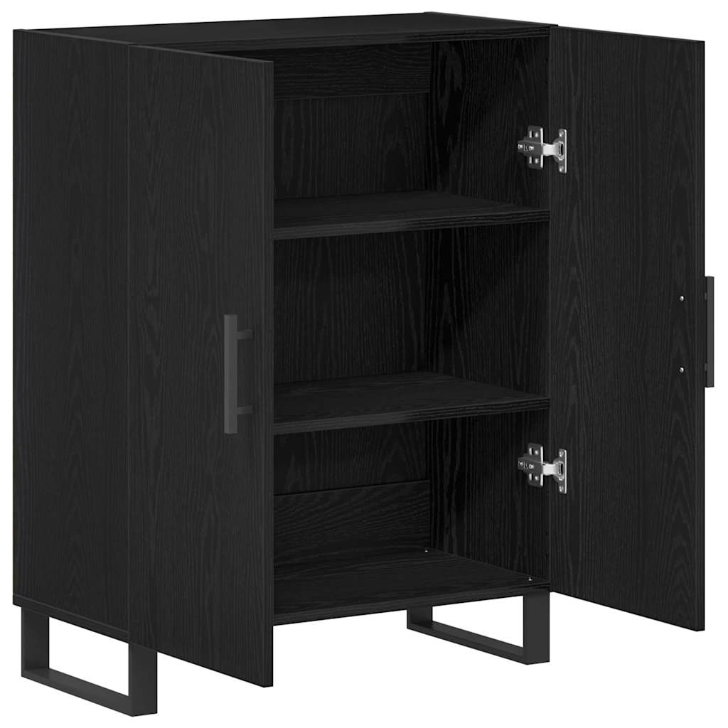 Sideboard Schwarze Eiche 69.5 x 34 x 90 cm Holzwerkstoff