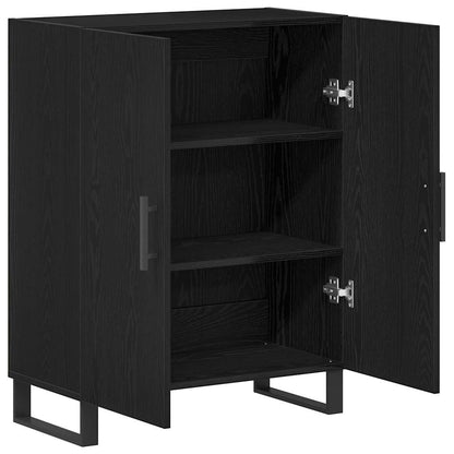 Sideboard Schwarze Eiche 69.5 x 34 x 90 cm Holzwerkstoff