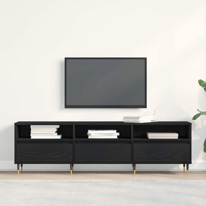 TV-Schränk Schwarze Eiche 150 x 30 x 44.5 cm Holzwerkstoff