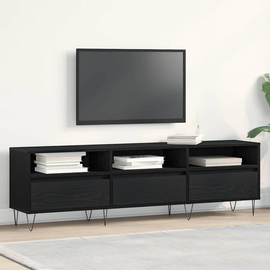 TV-Schränk Schwarze Eiche 150 x 30 x 44.5 cm Holzwerkstoff