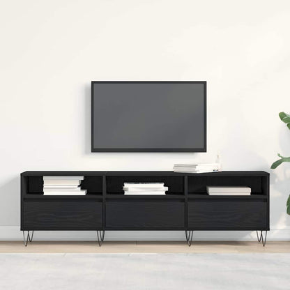 TV-Schränk Schwarze Eiche 150 x 30 x 44.5 cm Holzwerkstoff