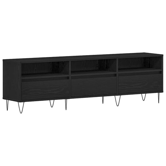 TV-Schränk Schwarze Eiche 150 x 30 x 44.5 cm Holzwerkstoff