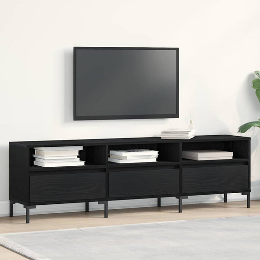 TV-Schränk Schwarze Eiche 150 x 30 x 44.5 cm Holzwerkstoff