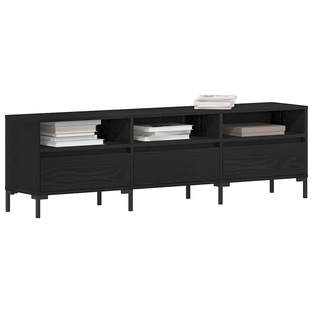 TV-Schränk Schwarze Eiche 150 x 30 x 44.5 cm Holzwerkstoff