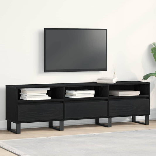 TV-Schränk Schwarze Eiche 150 x 30 x 44.5 cm Holzwerkstoff