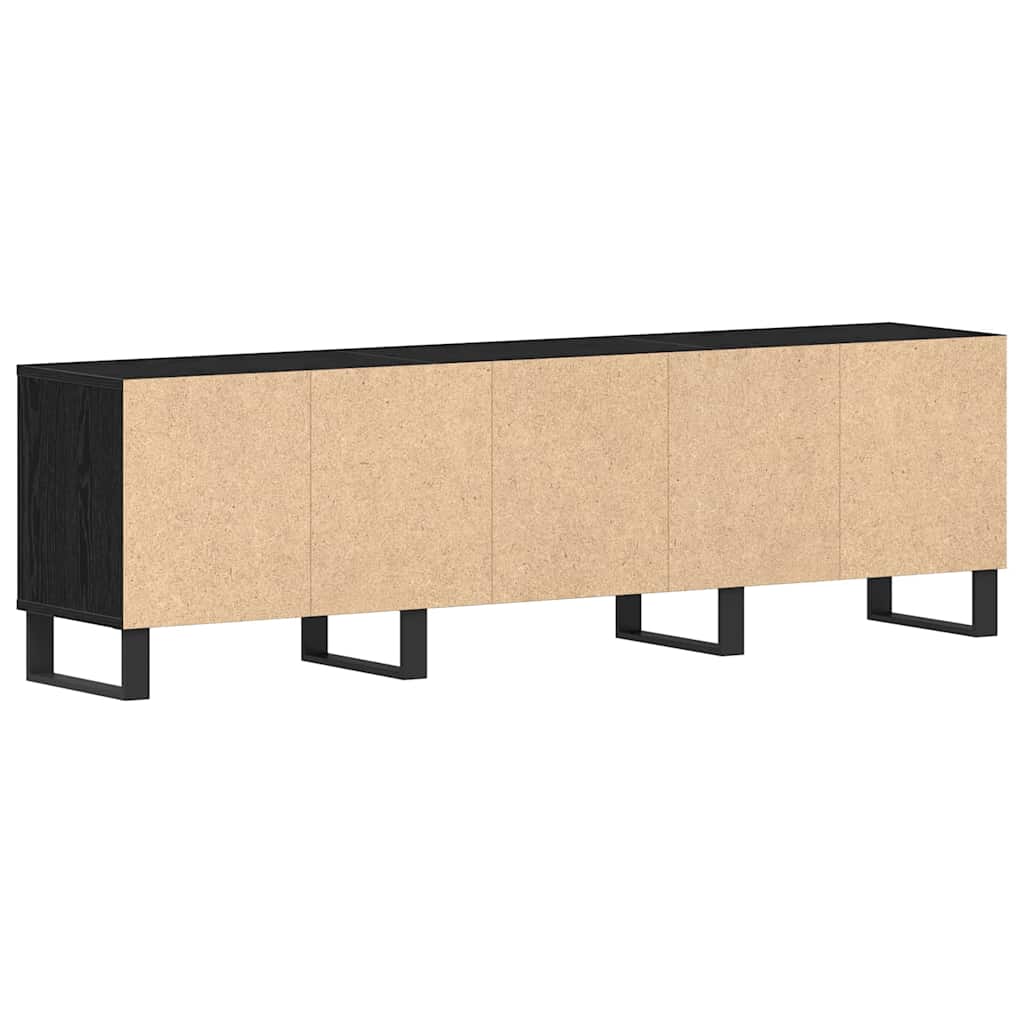 TV-Schränk Schwarze Eiche 150 x 30 x 44.5 cm Holzwerkstoff