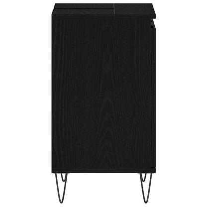 Waschtisch Schwarz Eichen-Optik 58 x 33 x 60 cm Holzwerkstoff