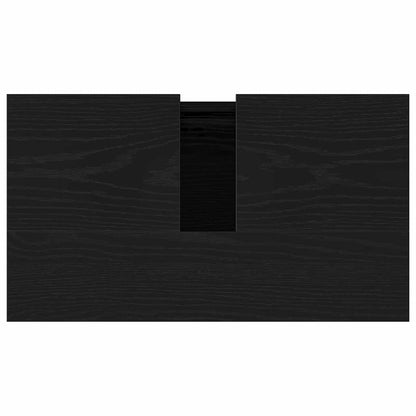 Waschbeckenunterschrank mit Tür Schwarze Eiche 58 x 33 x 60 cm