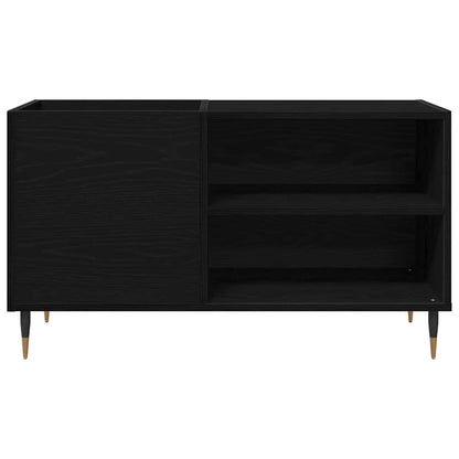 Schallplattenschrank mit Regal Schwarze Eiche 85 x 38 x 48 cm
