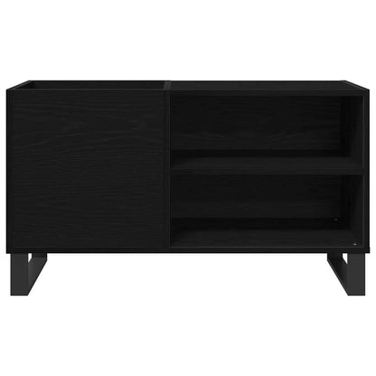 Schallplattenschrank mit Regal Schwarze Eiche 85 x 38 x 48 cm