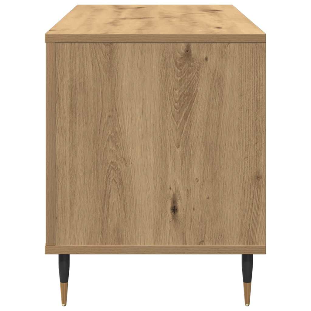 Schallplattenschrank Eiche handwerklich 100 x 38 x 48 cm