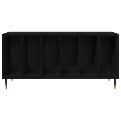 Schallplattenschrank mit Regal Schwarze Eiche 100 x 38 x 48 cm