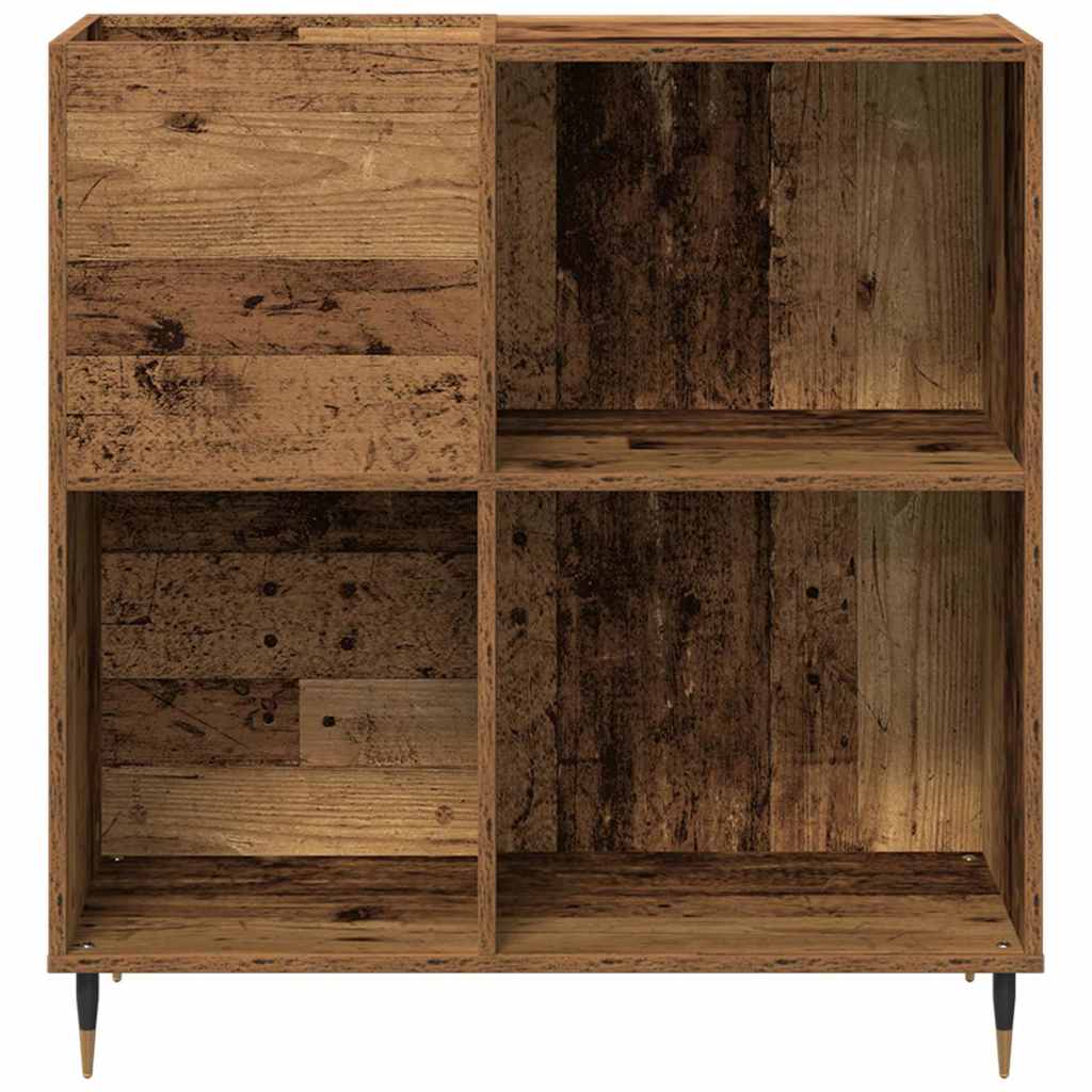 Schallplattenschrank Eiche handwerklich 85 x 38 x 89 cm