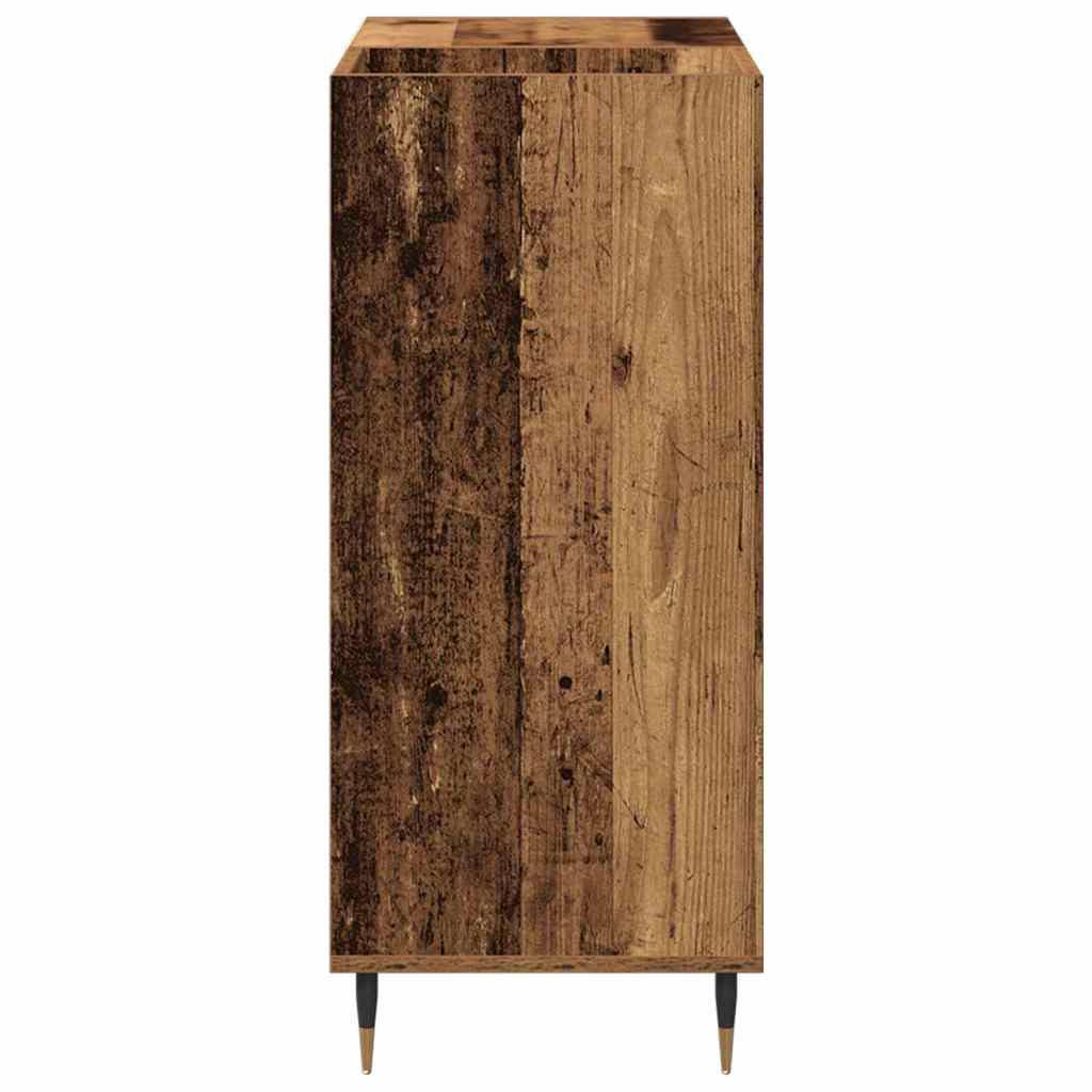 Schallplattenschrank Eiche handwerklich 85 x 38 x 89 cm