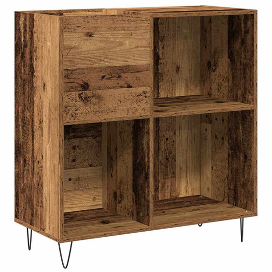 Schallplattenschrank Eiche handwerklich 85 x 38 x 89 cm