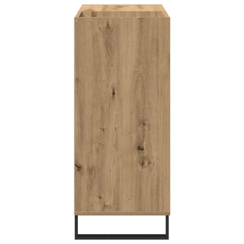 Schallplattenschrank Eiche handwerklich 85 x 38 x 89 cm