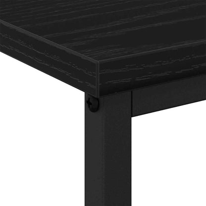 Nachttisch 2 pcs Schwarz Eichen-Optik 41 x 31 x 80 cm