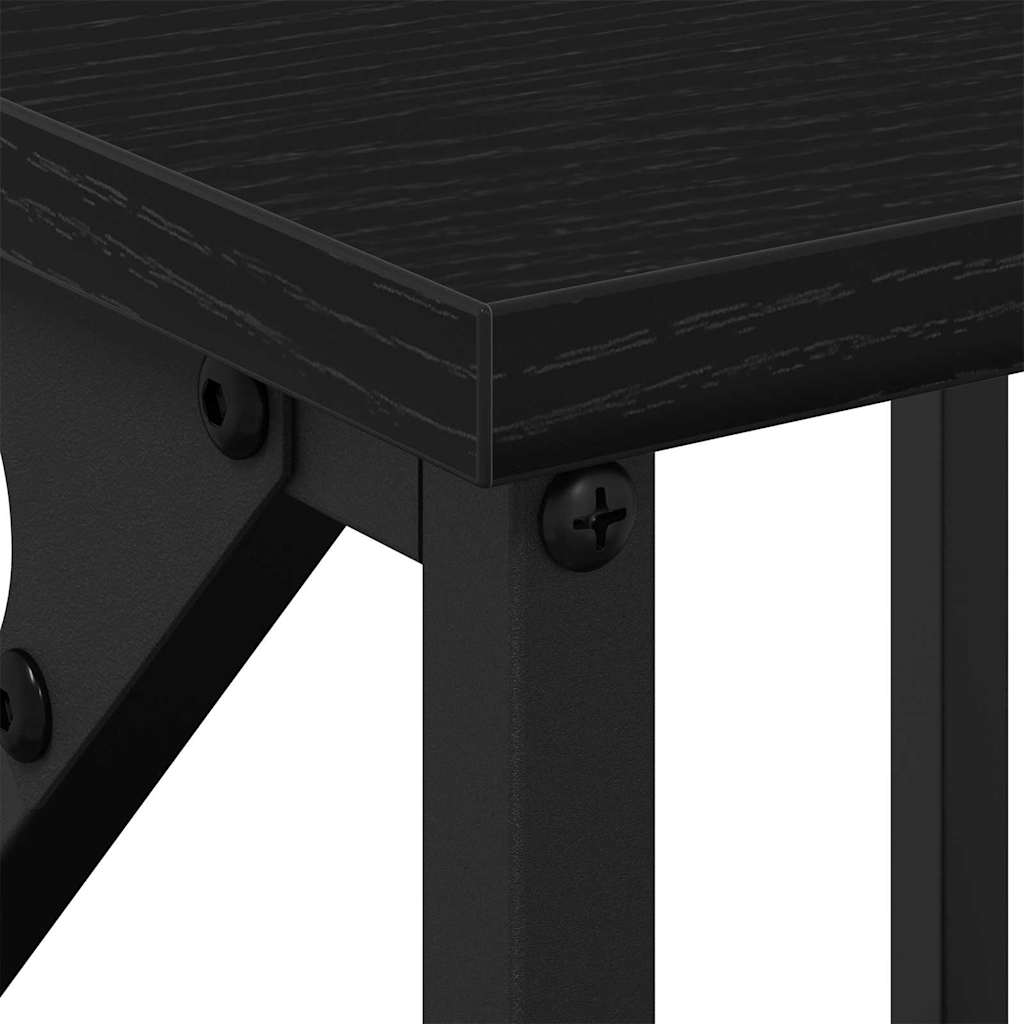 Nachttisch 2 pcs Schwarze Eiche 34 x 35.5 x 70 cm