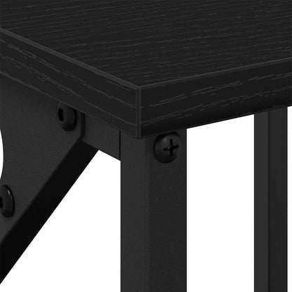 Nachttisch 2 pcs Schwarze Eiche 34 x 35.5 x 70 cm