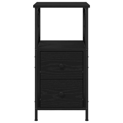 Nachttisch 2 pcs Schwarze Eiche 34 x 35.5 x 70 cm