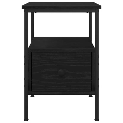 Nachttisch mit Schubladen Schwarze Eiche 34 x 36 x 50 cm