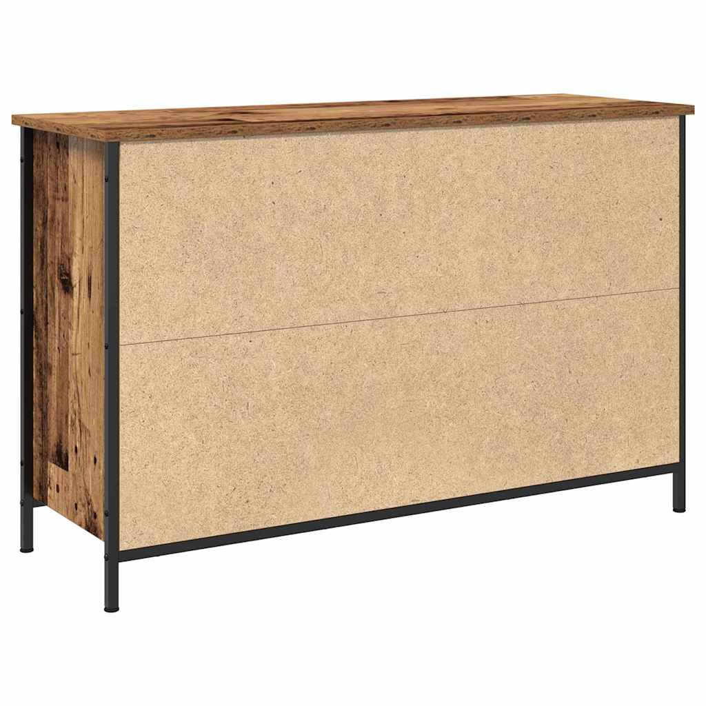 TV-Schrank Artisan Eiche 101x35x65 cm aus engineered Wood und Stahl