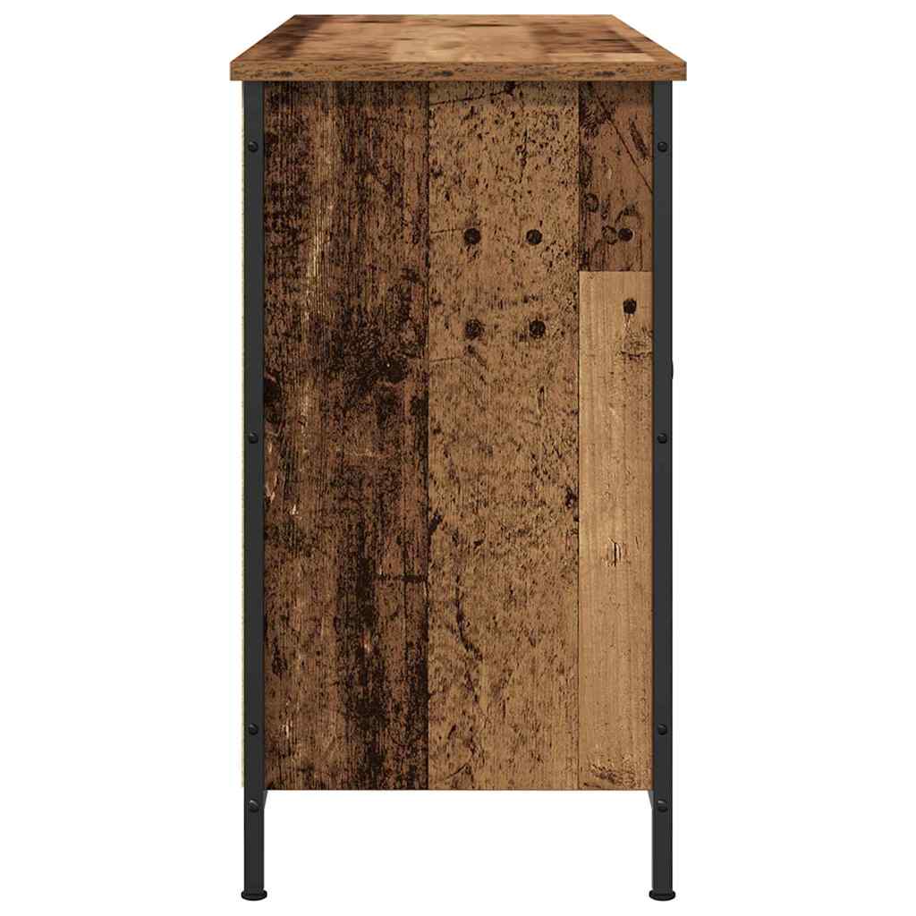 TV-Schrank Artisan Eiche 101x35x65 cm aus engineered Wood und Stahl