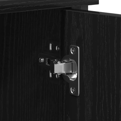 TV-Schrankset Schwarz Eichen-Optik 101 x 35 x 65 cm