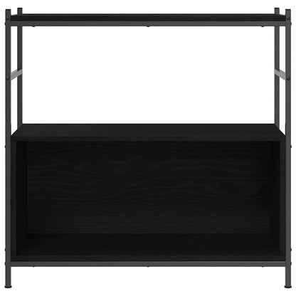 Regal Schwarze Eiche 80 x 30 x 78.5 cm Holzwerkstoff