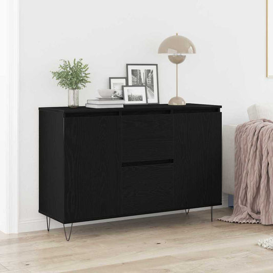 Sideboard Schwarze Eiche 101,5 x 35 x 70 cm Holzwerkstoff