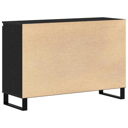 Sideboard Schwarz Eiche 104x35x70 cm Ingenieurholz
