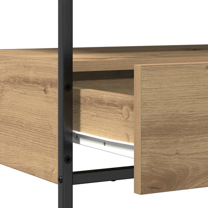 Konsolentisch mit Schubladen Eiche handwerklich 75 x 40 x 75 cm