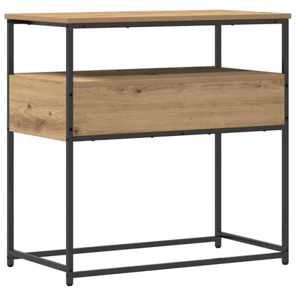 Konsolentisch mit Schubladen Eiche handwerklich 75 x 40 x 75 cm