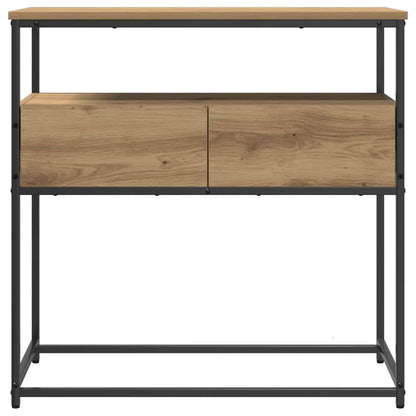 Konsolentisch mit Schubladen Eiche handwerklich 75 x 40 x 75 cm