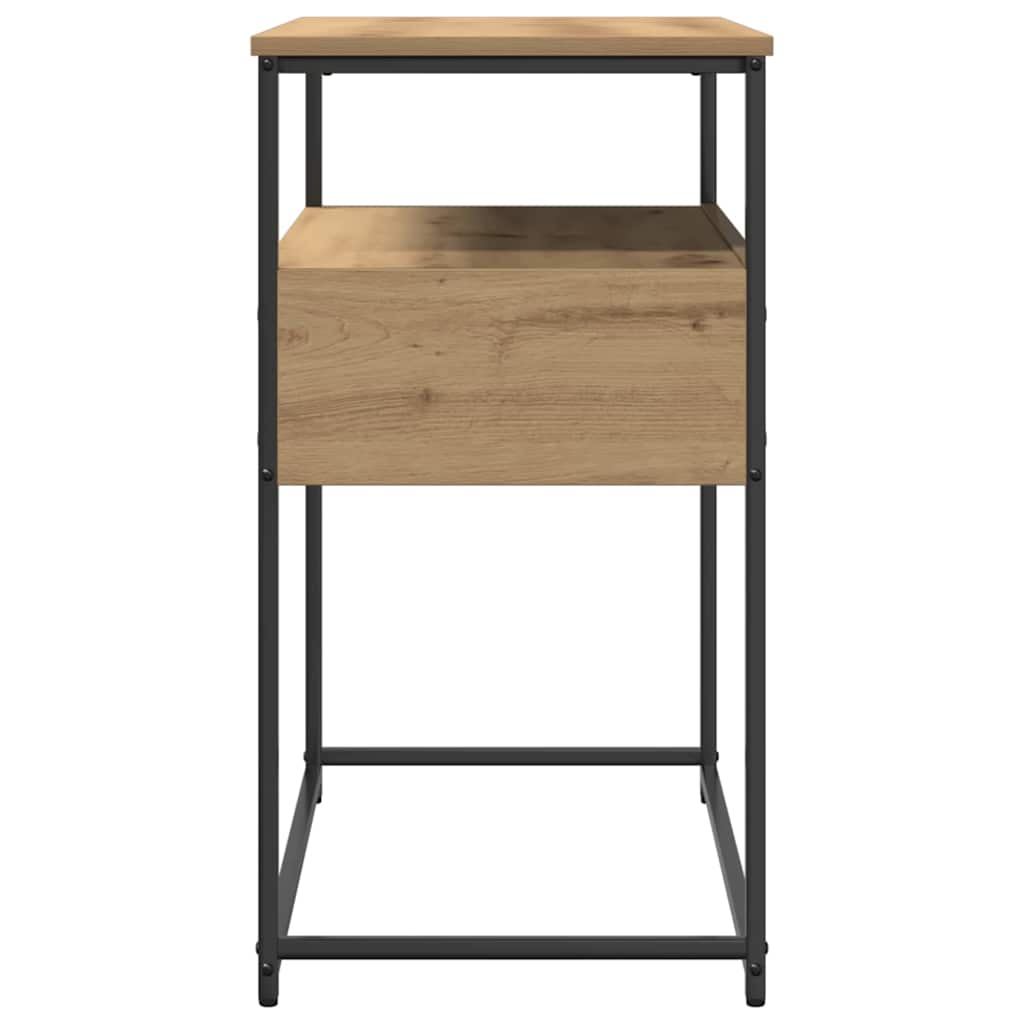 Konsolentisch mit Schubladen Eiche handwerklich 75 x 40 x 75 cm
