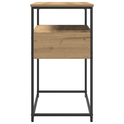 Konsolentisch mit Schubladen Eiche handwerklich 75 x 40 x 75 cm